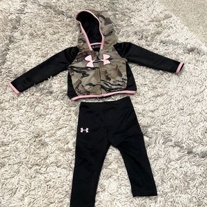 Under armour tracksuit, workout gear camo